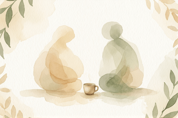 One-on-one friend meetup illustration showing how to keep individual friendships intact