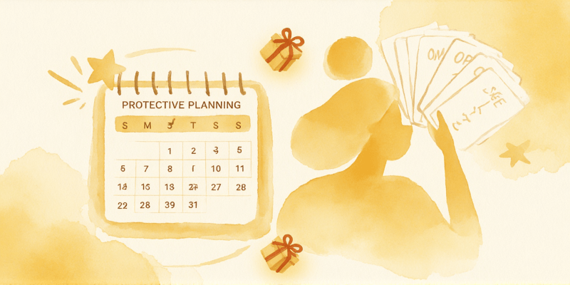 Calm decision framework for handling birthday triggers with safe planning options